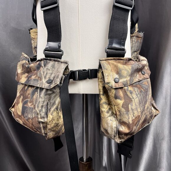 Y2K Cabela's Super Tat'r 3 Tactical Turkey Vest XL/2XL Realtree Camouflage Hunt - Picture 6 of 17